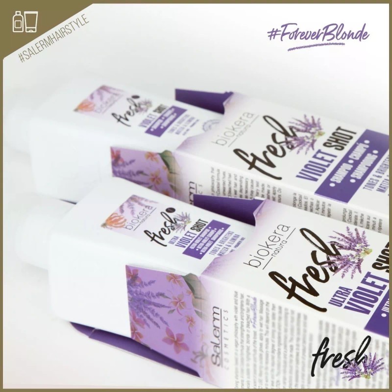 Salerm ® Biokera Fresh Violet Shot Shampoo + Balsamo 300ml