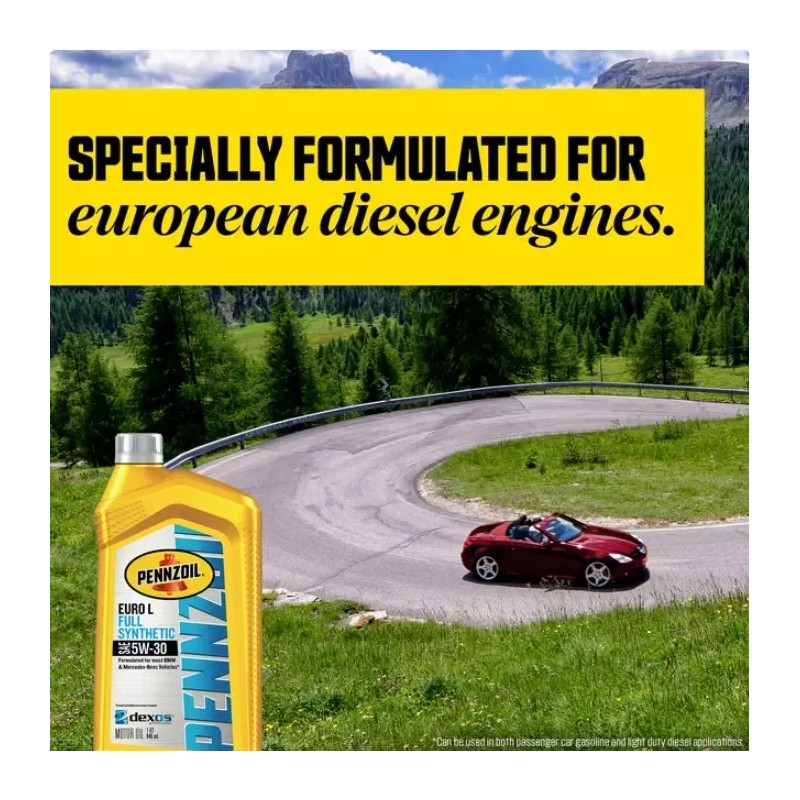 Pennzoil Platinum Euro L Full Synthetic 5W-30 Motor Oil, 1