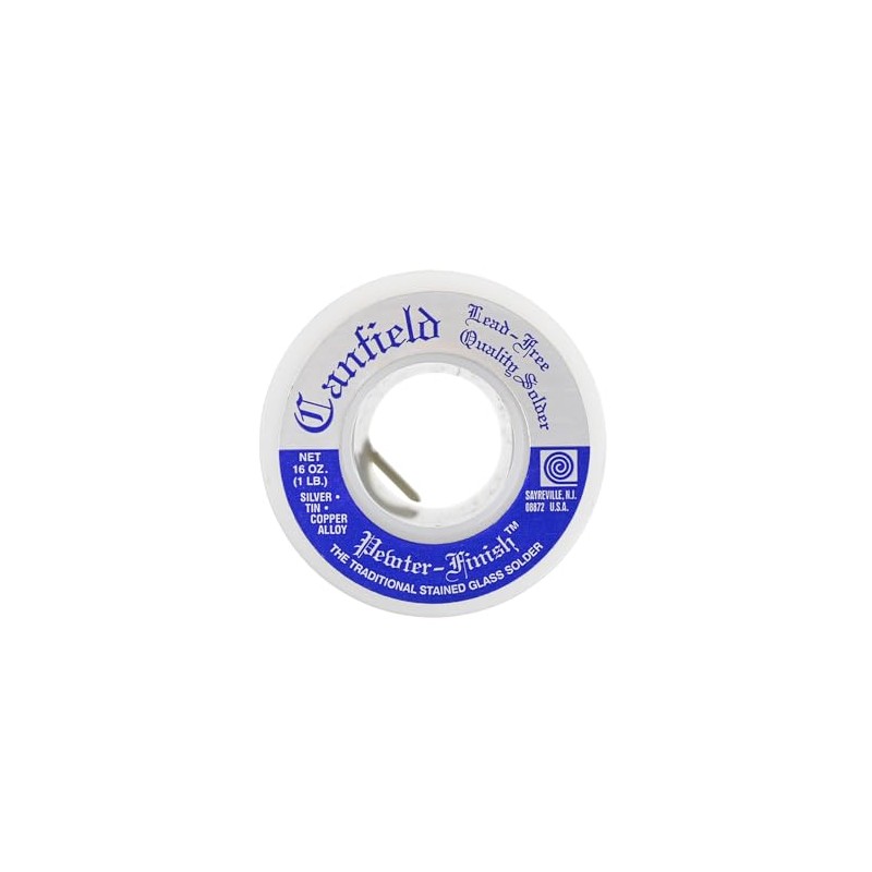 Canfield Pewter Finish Lead-Free Solder – Tin/Silver/Copper Alloy, Excellent Flow