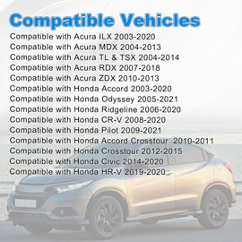 WATERWICH Front Left Driver Side Power Seat Switch Compatible with Acura ILX MDX RDX ZDX TL & TSX 2003-2020, Honda Accord Odyssey Ridgeline CR-V Pilot Civic 2003-2021 Replacement for 81653-SDB-A71