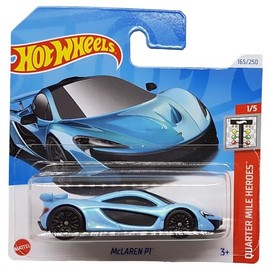 Hot Wheels - McLaren P1 - Quarter Mile Heroes 1/5 - HTB85 - Short Card - Sports Car - Light Blue Metallic - Mattel 2024 - 1:64