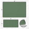 Rnivvi Silicone Coffee Mat, 16" x 24" Waterproof Raised Edge