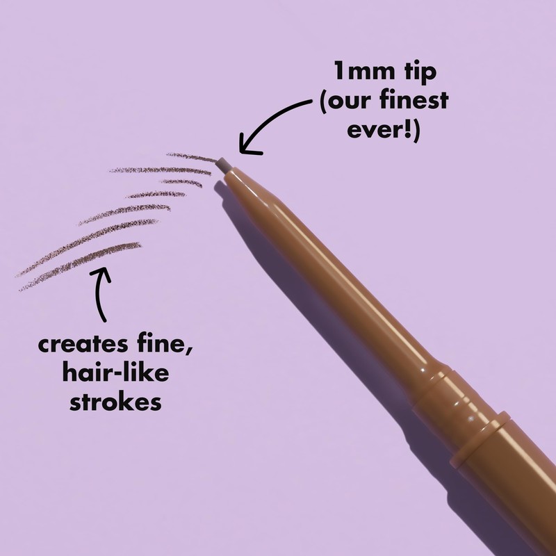 e.l.f. Micro-Fine Brow Pencil, Waterproof Brow Color & Spoolie For