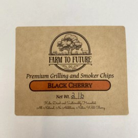 Farm to Future Premium Black Cherry Wood Chips for Smoking Grilling Cooking Smoker 2lbs