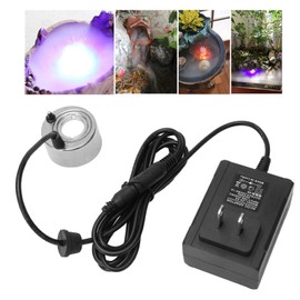 VINGVO Humidificador de Niebla de Acuario para Pecera, Fuente de Acero Inoxidable, Fuente de Agua, Niebla de Acero Inoxidable
