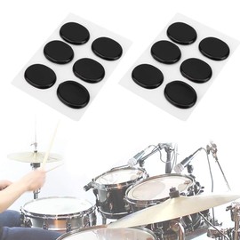 12 Pcs Drum Moongels Black, Drum Damper Drum Tone Control Drum Accessories for Drums Tone Control