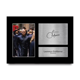 HWC Trading A4 Laurence Fishburne The Matrix Morpheus Gifts Printed Autograph Picture For Movie Memorabilia Fans