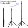 Auroras Mannequin Head Stand, Wig Stand Tripod, Adjustable Wig Head