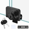 TOVOT Glass Cabinets Locks with Same Keys Double Opening Glass-Door