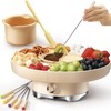 LUSHYUM Chocolate Fondue Pot Set Electric Melting Machine, 4-Cup Capacity