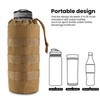 FRTKK Tactical MOLLE Water Bottle Pouch with Drawstring Open Top