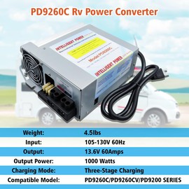 PD9260CV 60 Amp RV Power Inverter Converter/Charger with Charge Wizard, Compatible with PD9260C Inteli-Power PD9200 Series and PD9260CV, 120v to 12v Power Converter for Camper/Caravans Comes