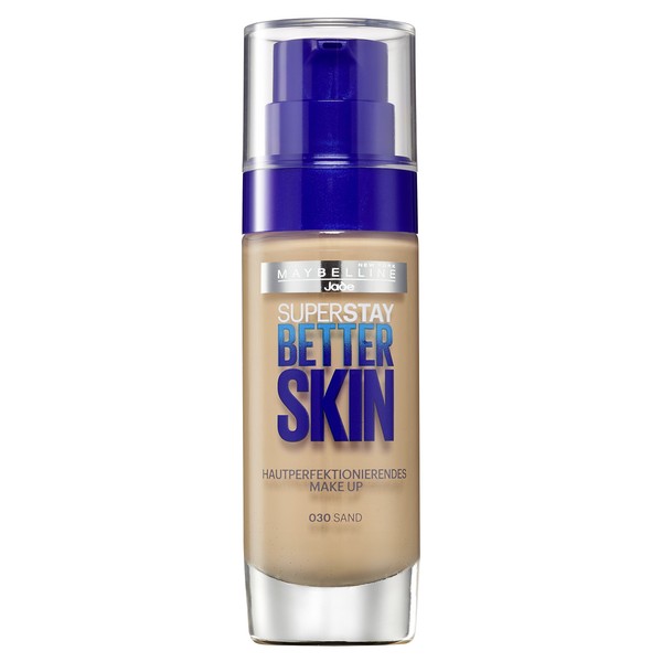 Maybelline New York Superstay Better Skin Make-up Sand 30 / Schminke in einem Hautfarben-Ton, für eine langanhaltende Abdeckung und einen makellosen Look, 1 x 30 ml