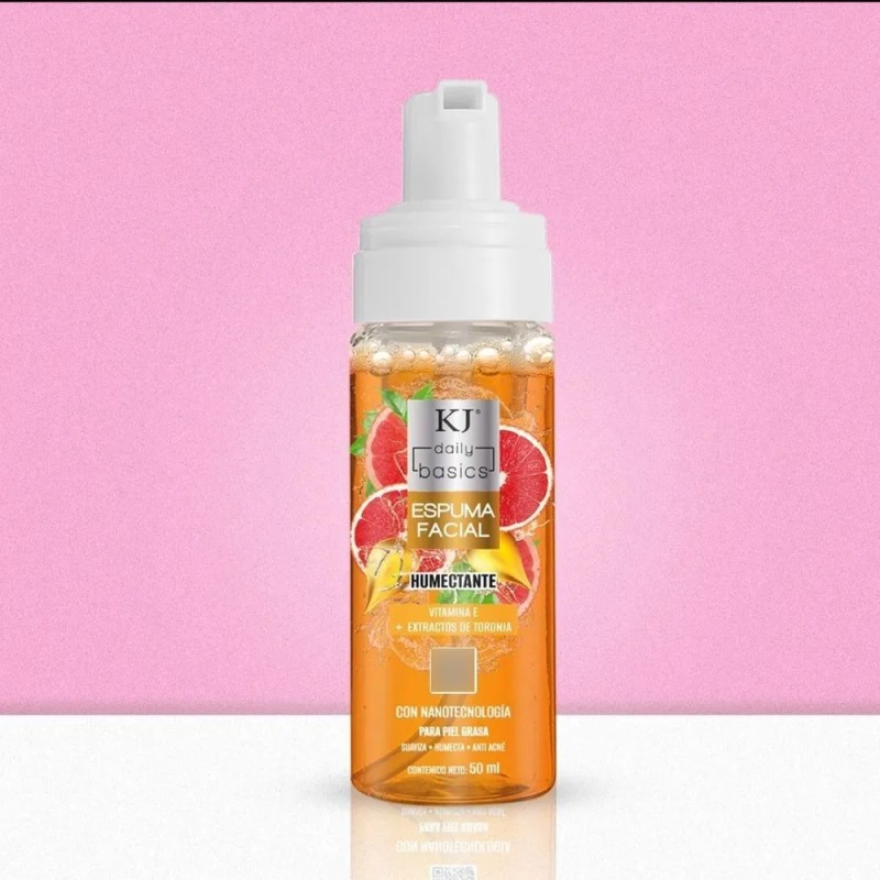 Espuma Facial Tonificante Kj Extracto De Toronja Y Vitaminae Mixta