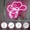 FJOKJINX Bow Cowgirl Hat Neon Signs for Wall Decor,Pink Bow