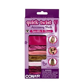 Conair Quick Twist Hair Braider Accessory Kit, Sparkle and Shine