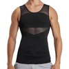 EAXGO Men's Compression Shirt, Eliminates Stomach Stomach, Sweat Absorbent, Quick