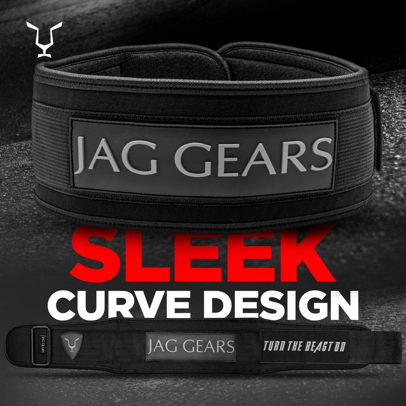 JAG GEARS Weight Lifting Belt | Adjustable Neoprene Powerlifting Belt