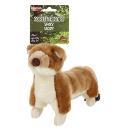 Forest friends Animal Instincts Plush Squeaky Dog Toy Soft Comfort Puppy Toy Sally Stoat - Large