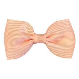 Neutral Hair Bows Clips Slides Grips 2.7" inch Soft Ribbon Small Straight School Hairbows for Girls 10pcs