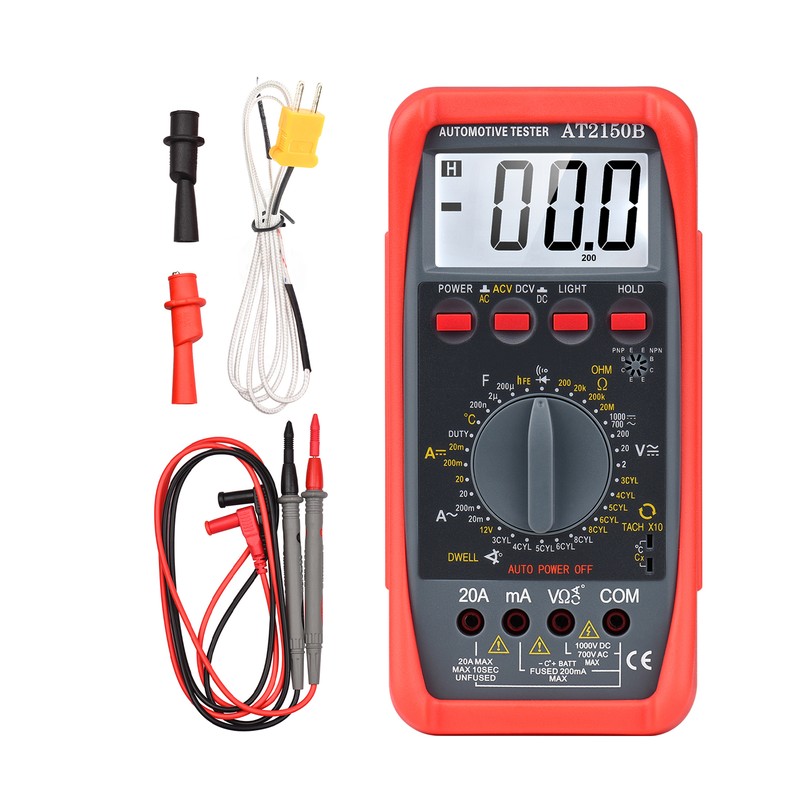 Multimeter Tester Portable High Accuracy Maximum 1999 Counts Automotive Multimeter