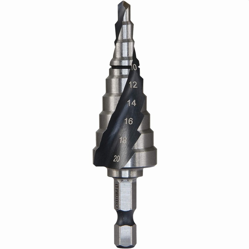 Proteco-Werkzeug® HSS Titanium TIN TiALN Professional Step Drill Cone Drill