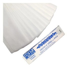 Paquete De 10 Papel Crepe Un Color Pascua 200cm X 50cm Color Blanco