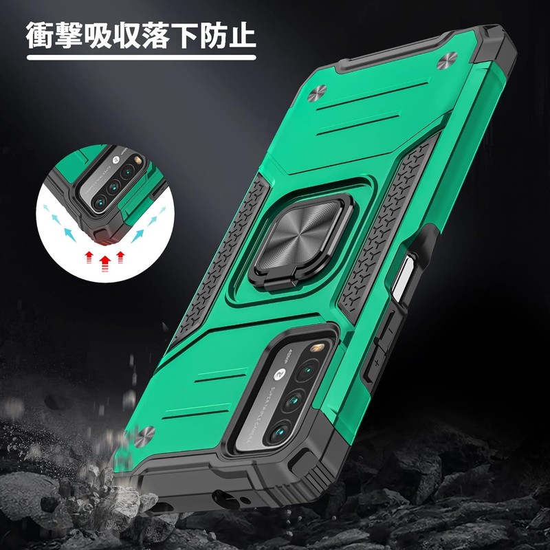 Redmi Note10 Pro Case with Ring, Shockproof, Shock Absorption, US