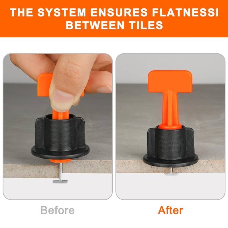 Tile Levelling System Set with Tile Key