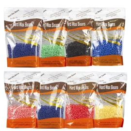 Cera Española Perlas Rosas Lavanda Áloe Depilación Sin Tiras 1 Pieza - cera sin dolor, granos de cera dura unisex para la depilación de todo el cuerpo (5 PIEZAS/Colores Surtidos)