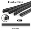 4Pcs 28" Wiper Blade Refills Windscreen Wiper Rubber Strips Universal