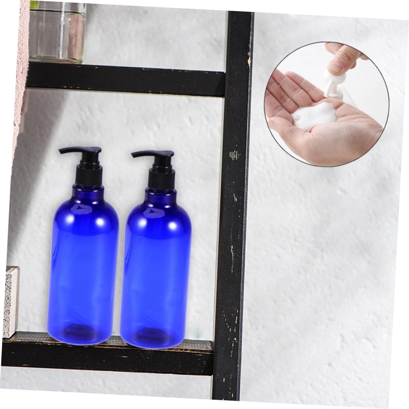 FOMIYES 2pcs Refillable Liquid Pump Bottles for Essential Oils Shampoo