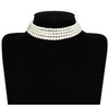 BABEYOND Round Imitation Pearl Choker Necklace Multi Strands Choker 20s