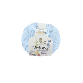 DMC Natura Yarn, 100% Cotton, Bleu Layette (N05), 50g