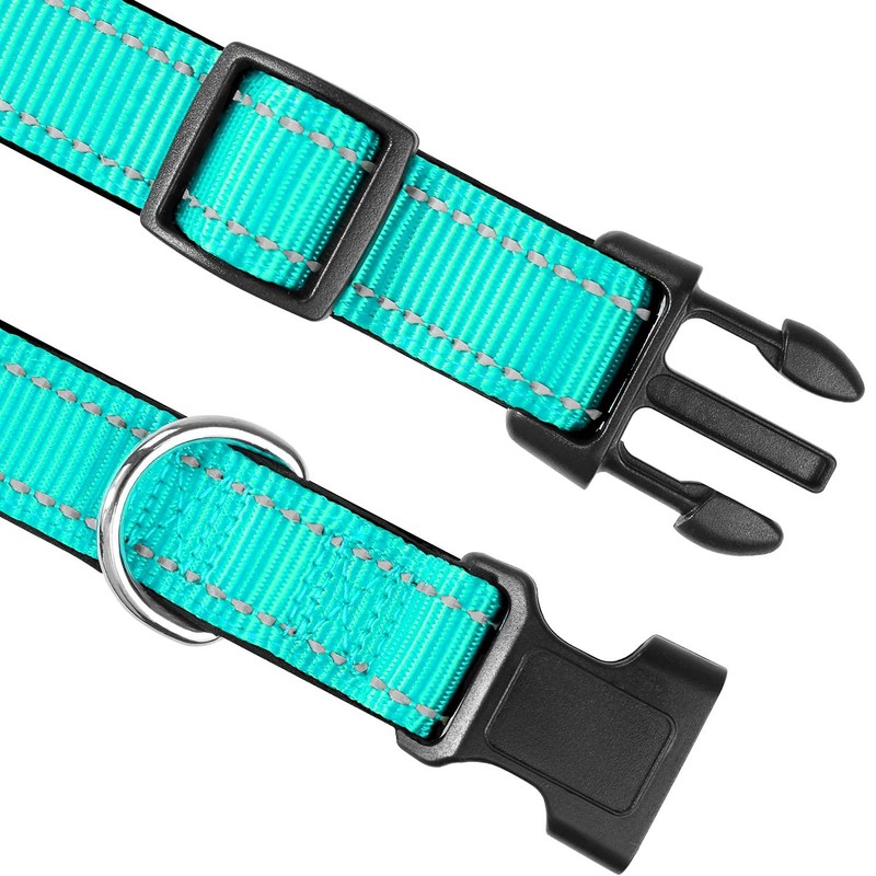 Joytale Reflective Dog Collar,12 Colors,Soft Neoprene Padded Breathable Nylon Pet