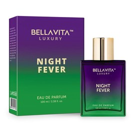 BellaVita Luxury’s Night Fever | Perfume for Men & Women | Bergamot Mandarin, Peach, Musk & Vanilla  | EDP | Premium, Fruity & Long-lasting | 3.38 Fl.oz