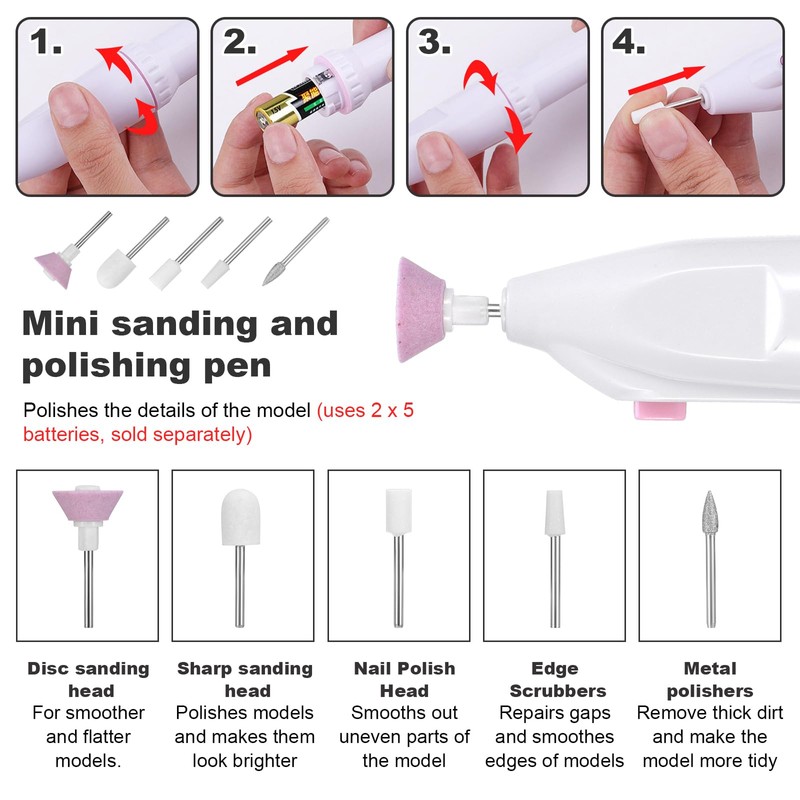 Fippy 101PCS Gundam Model Tools Kit, Hobby Building Tools Kit