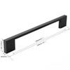FURNIWARE 10 Pack Cabinet Pull,Matt Black Cabinet Handles,Hardware Drawer Pulls,Solid