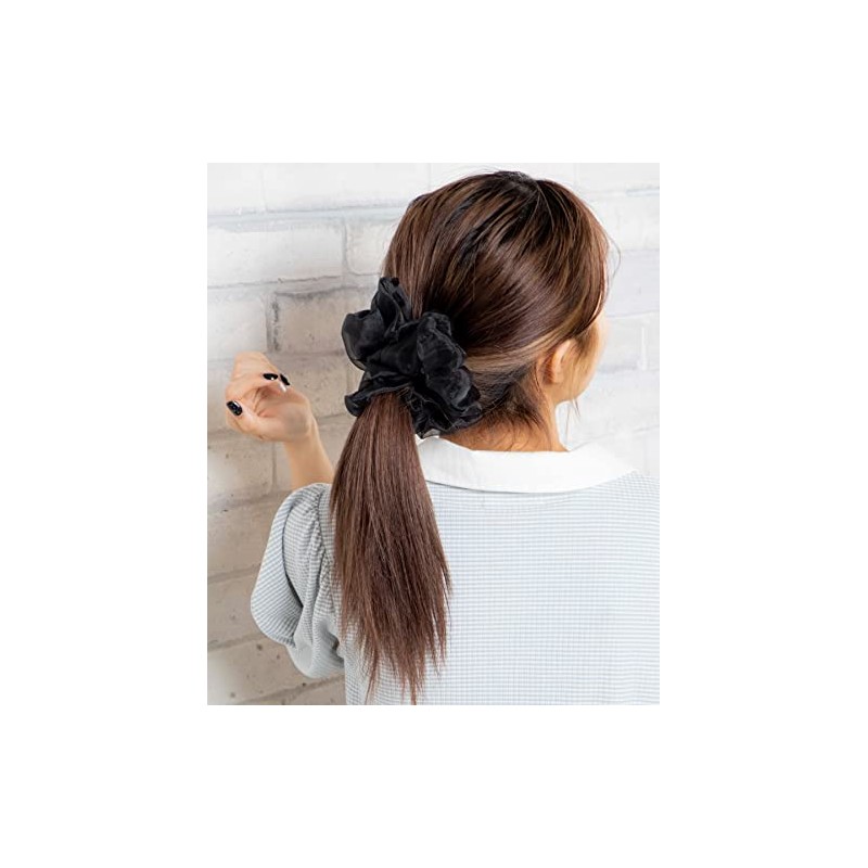 Wigo Women's Big Scrunchie Hair Rubber Accessory Accessory, white (off-white)