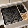 Halloween Black Lace Spiderweb Mantel Scarf - 18x96 Inch Fireplace