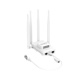 VONETS 2.4GHz Gigabit WiFi Bridge Wireless Router Ethernet Repeater RJ45 WiFi Adapter Long Range Extender 3 Gigabit POE/DC Powered for DVR Industrial IoT Network Devices 600Mbps VAR600-H