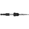 W.L. Fuller C7HT 5/32" Taper Point Drill Bit with Countersink and 1/4" Quick Change Hex Shank