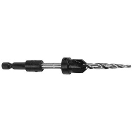 W.L. Fuller C7HT 5/32" Taper Point Drill Bit with Countersink and 1/4" Quick Change Hex Shank
