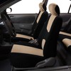 FH Group Automotive Seat Covers Full Set Beige Protector Rear