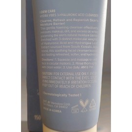 I Dew Care Hydra Vibes 3-Hyaluronic Acid Cleanser With Jeju Hydrangea 150mL NIB