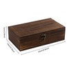Dedoot Unfinished Wooden Box with Hinged Lid 9.7x5.5x2.7 Inch Rectangle