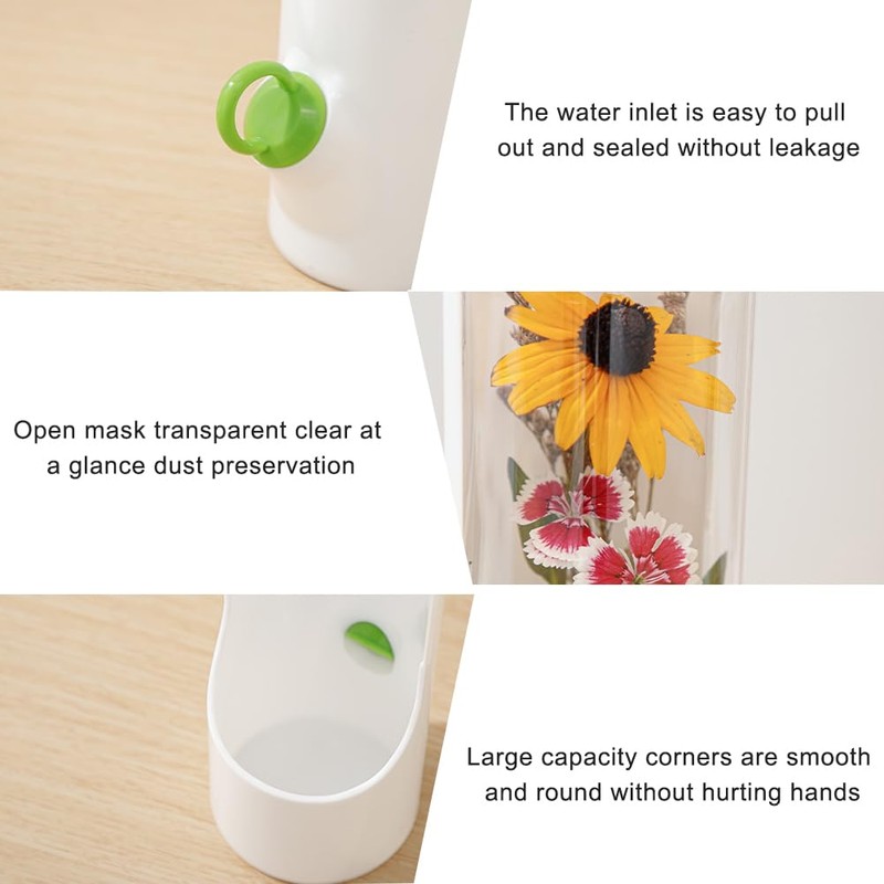 Restynic 2 Pack Herb Keeper Container for Refrigerator, Clear Storage