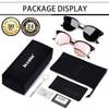Joopin Square Semi Rimless Sunglasses Women Men Polarized Sun Glasses