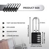 WeeGoo 6 Pack 4 Digit Code Long Shackle Combination Padlocks
