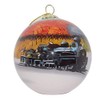 Blown Glass Christmas Ornament | Fall Train Great Smoky Mountains
